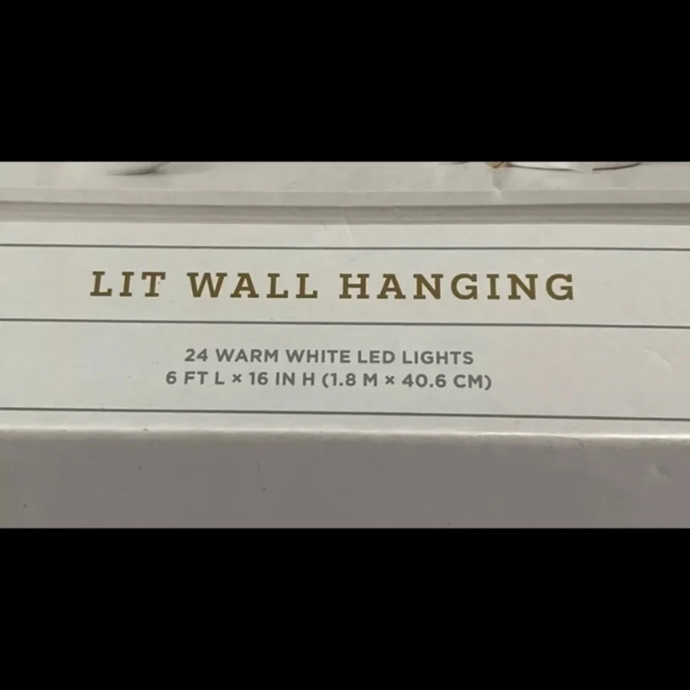 NWT. WONDERSHOP “JOY” Lit Wall Hanging